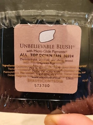 BeautiControl UNBELIEVABLE BLUSH "Top-Down Tan" ALL 10024 .30 oz NEW SEALED - Image 1 of 2