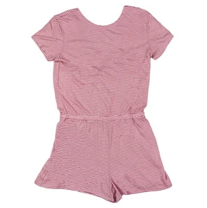 Alternative Apparel Striped Draped Cross Back Short Sleeve Womens Romper NWT - Picture 1 of 1