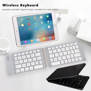 Foldable TKL BT Wireless Membrane Keyboard for PC/TV/Laptop/Tablet/Android Phone - Picture 1 of 10