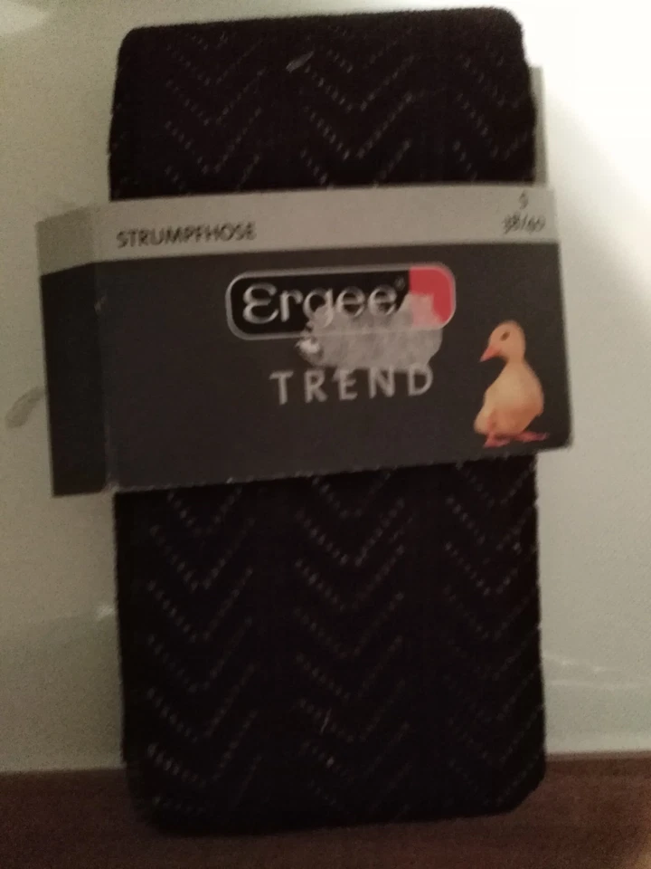 1 braune gemusterte Strumpfhose in 38/40 - Bild 1 von 1