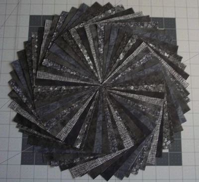 54 Black Gray Calico Fabric 5" Quilting Squares 100% Cotton Charm pack - Image 1 of 3