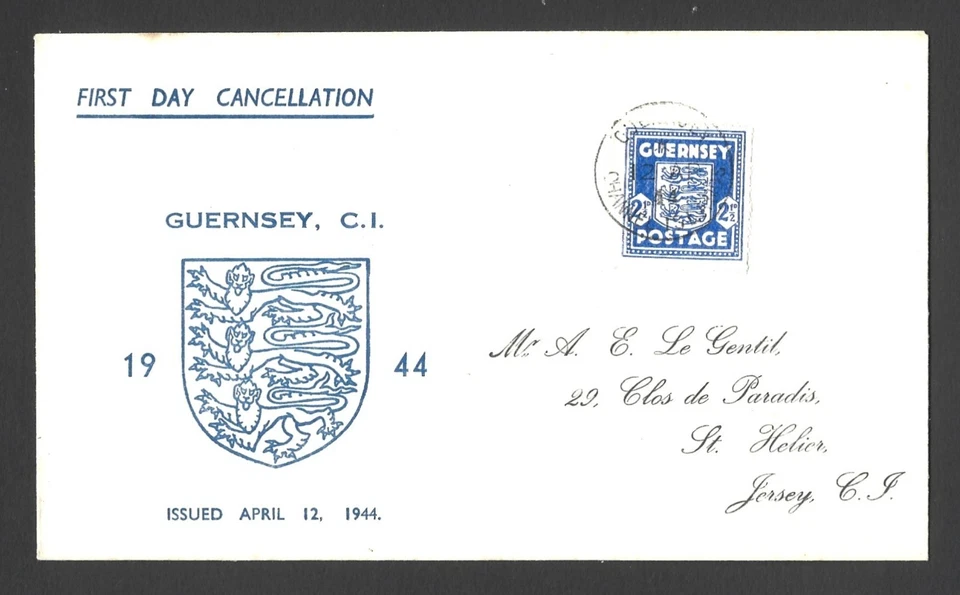 Guernsey 1944 first day cover - Image 1 of 1