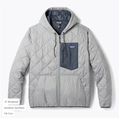 Толстовка мужская Patagonia Diamond стеганая изолированная бомбардировочная все цвета 249822 - Изображение 1 из 4