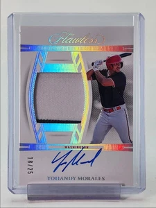YOHANDY MORALES 2024 FLAWLESS DRAFT PATCH AUTOGRAPH AUTO 18/25 - Picture 1 of 2