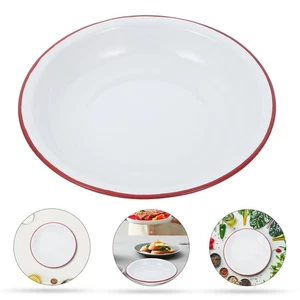  Emalieschüsseln Essgeschirr Emaille Dessert-Servierschüssel Emaille-Geschirr - Bild 1 von 12