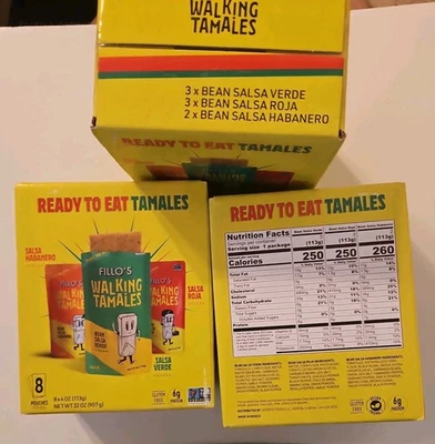 SOFRITO 24-Count Fillo's Walking Tamales Salsa Habanero Roja Verde