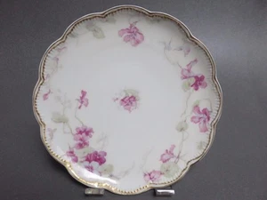 8 HAVILAND AND CO.Limoges France double gold Schleiger 7 1/4 SWEET PEA PLATES - Picture 1 of 1