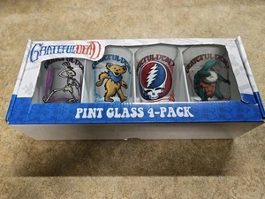 ICUP Grateful Dead Retro Pint Glass Set 4 Pack (terrapin, 16 oz, Drinkware - Picture 1 of 4