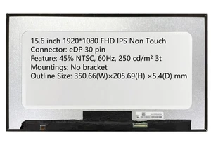 A+ 15.6 IPS LED Screen Display Panel for HP ZBook Power G8 M75611-001 EDP 30Pin - Picture 1 of 8