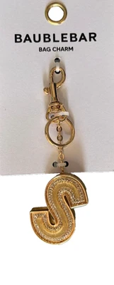 Llavero BAUBLEBAR Inicial S Bolso Dije FOB NUEVO CON ETIQUETAS Cristal/Estrás Metálico Foto 1 de 4