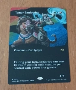 MTG - Temur Battlecrier Borderless - Tarkir Dragonstorm - 0372 R - Picture 1 of 2