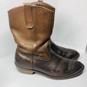 Red Wing Pecos Nagelsitz 1155 Herren Braun Größe 9,5 D Weiche Spitze Slipper Arbeitsstiefel - Bild 1 von 24