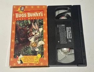 BUGS BUNNY'S FUNKY MONKEYS bunnys VHS RARE Looney Tunes Tape Not On Dvd - Picture 1 of 4