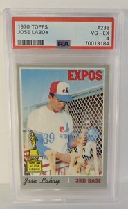 1970 Topps #238 Jose Laboy VG-EX PSA 4