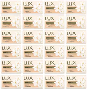 PACK OF 24 LUX Velvet Touch Glow Skin Bathing Bar Jasmine Body Soap 100 g 150 g - Picture 1 of 15