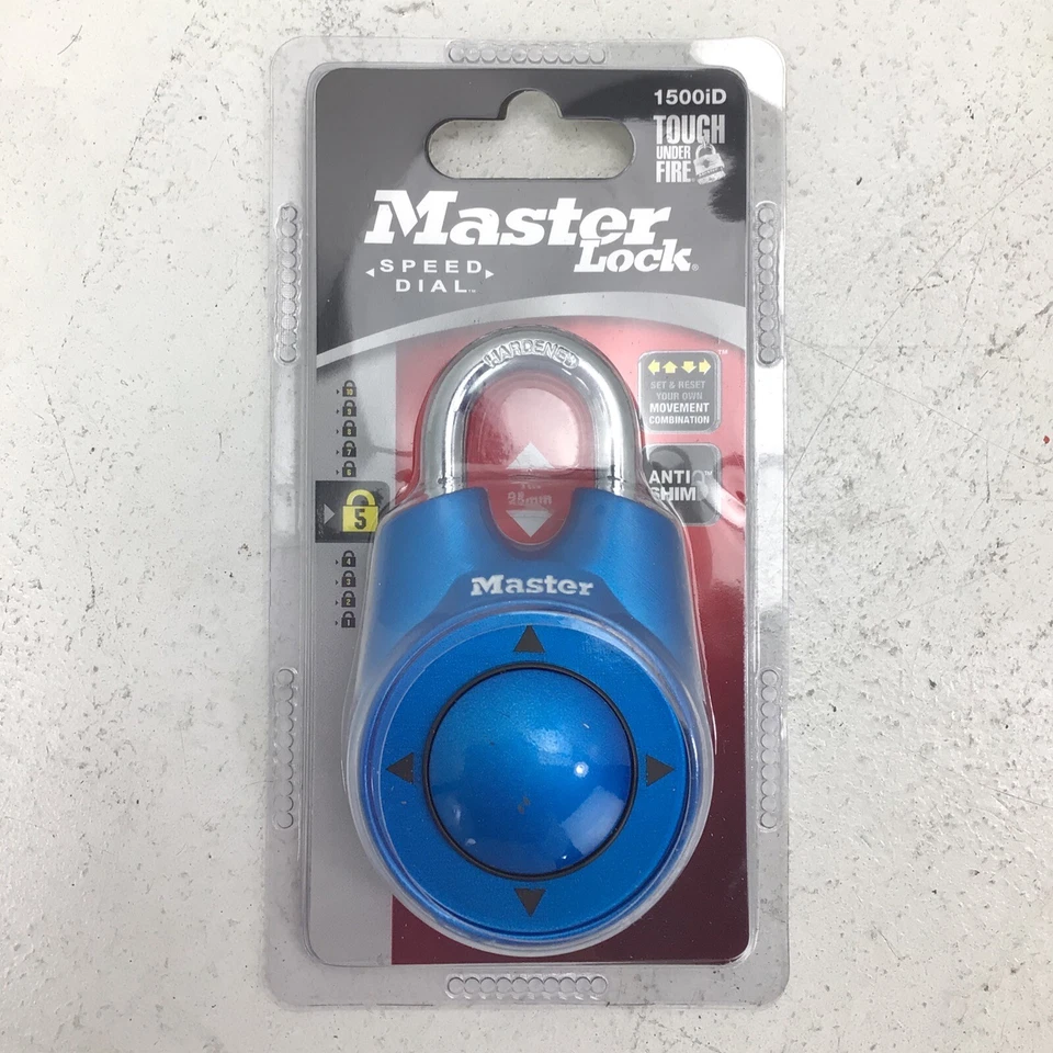 Master Lock 1500iD Speed Dial Directional Combination Padlock (Red)