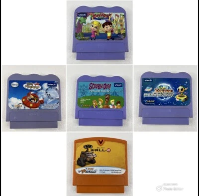 Lot of 5 Vtech V.Smile Games Wall-E - Zayzoo - Scooby-Doo - Alphabet Park (B6) - Image 1 of 4