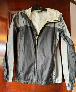 Eddie Bauer Kids Rain Jacket, Gray, XL 14, Nylon, Raincoat, Pockets, Zipper Boys - Picture 1 of 11