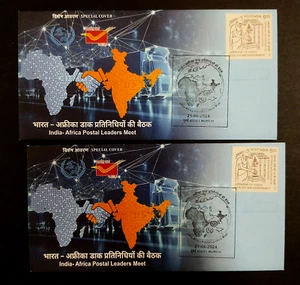India - "SCIENCE ~ TECHNOLOGY ~ I-A POSTAL LEADERS MEET" 2 Special Covers 2024 - Picture 1 of 7