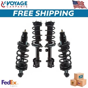New Front Rear Complete Loaded Shock Strut Spring Assembly Kit For 2007-11 Honda - Picture 1 of 5
