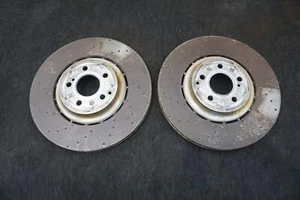 Set 2 Rear Left & Right Disc Brake Rotor A2324238300 Mercedes SL63 AMG 2022-24 - Picture 1 of 8