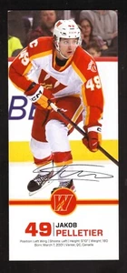 Tarjeta fotográfica a color Jacob Pelletier Calgary Flames - Imagen 1 de 1