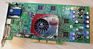 Rare 2002 Winfast A250 Nvidia Geforce4  Retro AGP Graphics Card - Picture 1 of 11