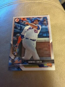 2018 Bowman Base #55 Dominic Smith RC - New York Mets - Picture 1 of 2