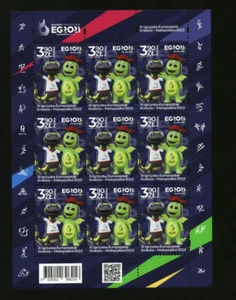 European Games 2023 Full Sheet Fencing Table Tennis Badminton stamps Fi 5324 ** - Picture 1 of 2