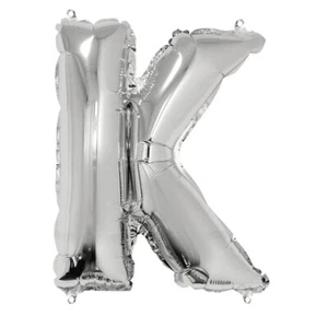 Globo Letra K, 40cm, 1pza, Plata - Imagen 1 de 2