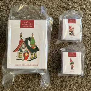 2024 Hallmark Ornament - Ollie's Ornament Shoppe With Ollie And Lia - Picture 1 of 14