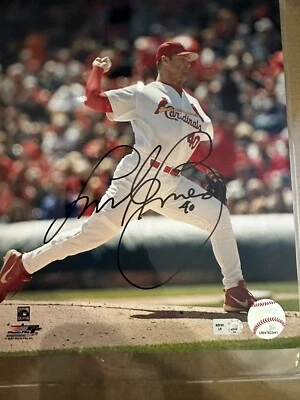 Imagen autógrafa de Andy Benes, de los Cardenales de San Luis  Foto 1 de 4