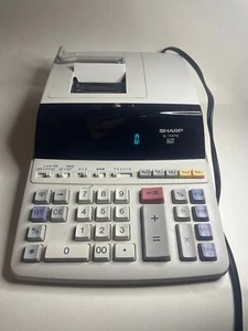 Sharp EL-1197P II 12-Digit 2-Color Electronic Printing Adding Machine Tested - Picture 1 of 1