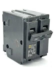 New Square D DP-4075 2 POLE 20 Amp Circuit Breaker - Picture 1 of 2