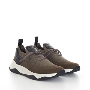 BERLUTI 1330$ Shadow Scritto Knit And Lagoon Calf Sneaker - Picture 1 of 13