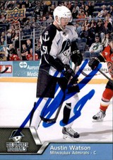 Austin Watson Signed Autographed 14/15 Upper Deck AHL card Nashville Predators