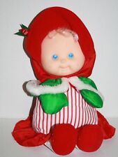 Fisher Price Puffalump Kids Stuffed Christmas Baby Doll 1992 Plush Red Dress Toy