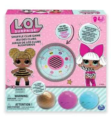 LOL SURPRISE! SHUFFLE CLUB BOARD GAME 2-4 PLAYERS 4 SURPRISE BALLS INSIDE 5+ - Image 1 of 3
