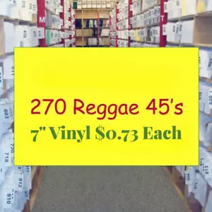 Reggae Vinyl Lot - 270 7” 45s Luciano, Beres Hammond, Sizzla, Capleton Unplayed - Picture 1 of 6