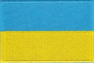 5 Pcs Ukraine Flag Embroidered Patches 3"x2" iron-on - Picture 1 of 1