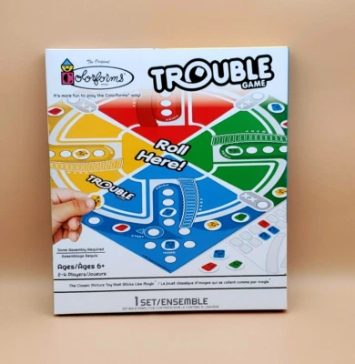 NEW Colorforms TROUBLE Hasbro Board Game Limited Edition 2021 Christmas Gift  - Image 1 of 3