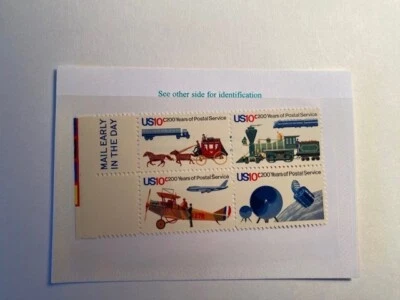 US 1572-75,  10 Cent  Postal Services  Block of 4 MNH  1975 - Image 1 of 3
