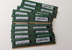 10GB 10x1GB PC3-8500 Samsung M378B2873DZ1-CF8 FRU 46R3322 DDR3-1066 Ram DIMM - Picture 1 of 5