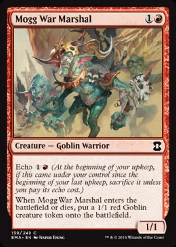MTG - Mogg War Marshal - Eternal Masters - NM, English Magic FLAT RATE SHIP - Image 1 of 1