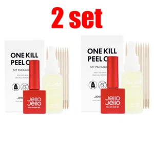🟢2Set🟢 Jello Jello Peel Off Base Gel + Exclusive One Key Remover Set KBeauty - Bild 1 von 5