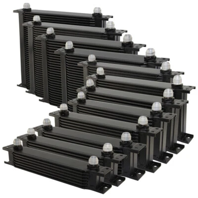 Universal Aluminium 7 9 10 13 15 16 19 22 Reihe Ölkühler 10AN Schwarz - Image 1 of 4