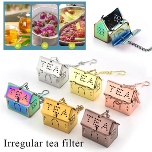 Metal Strainer Filter Spice House Tea Infuser Stainless Steel Loose Leaf& - Picture 1 of 24
