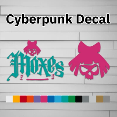 Cyberpunk Moxes Vinyl Decal (Sticker, Car laptop window tumbler water bottle Liz - Image 1 of 4