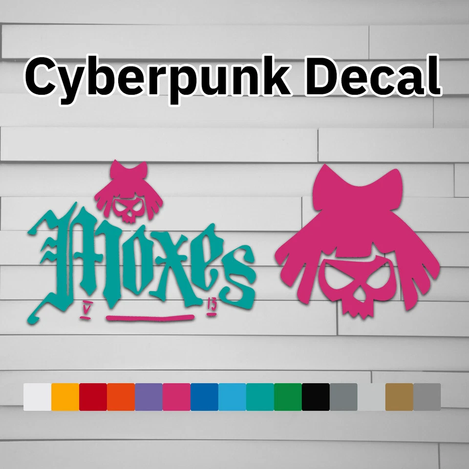 Cyberpunk Moxes Vinyl Decal (Sticker, Car laptop window tumbler water bottle Liz - Image 1 of 4