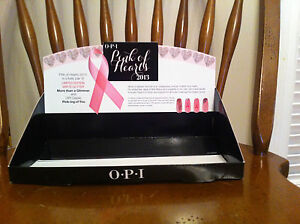 2013 OPI nail polish display for Pink of Hearts Breast Cancer Awareness O.P.I.